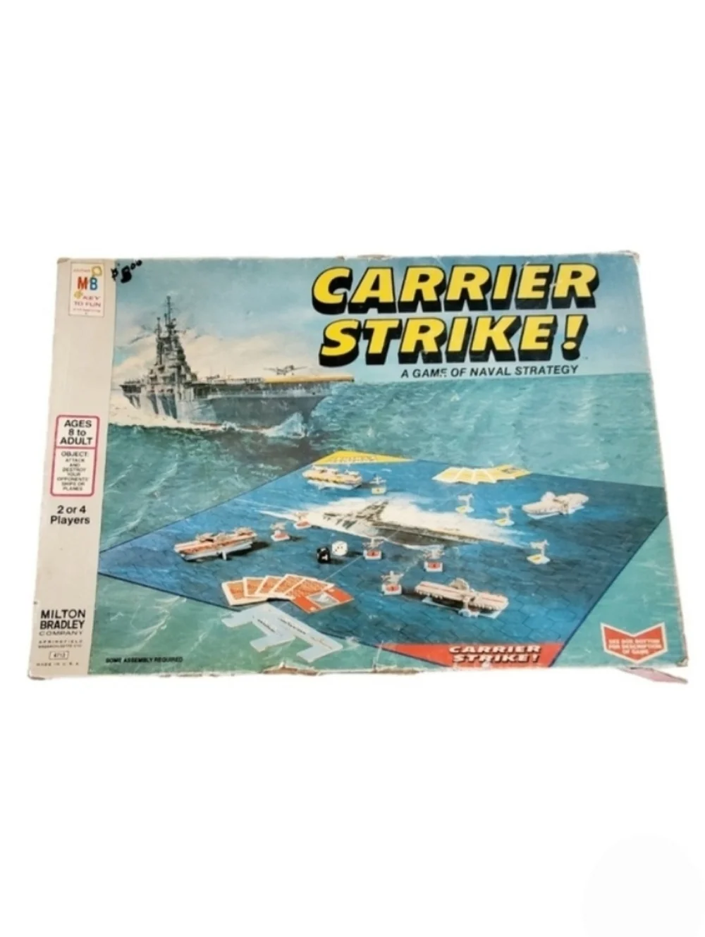Carrier Strike! 1977 Board Game Milton Bradley Incomplete Vintage